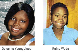 Deleshia Youngblood and Raina Wade